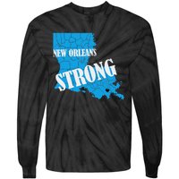 Support New Orleans Nola Strong 2025 Pray For Nola Tie-Dye Long Sleeve Shirt