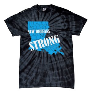 Support New Orleans Nola Strong 2025 Pray For Nola Tie-Dye T-Shirt