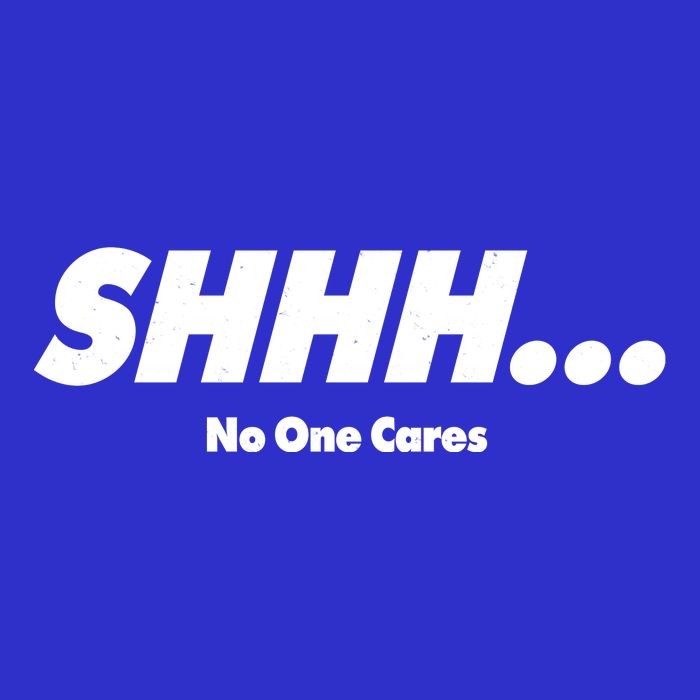 Shhh No One Cares Women's V-Neck T-Shirt