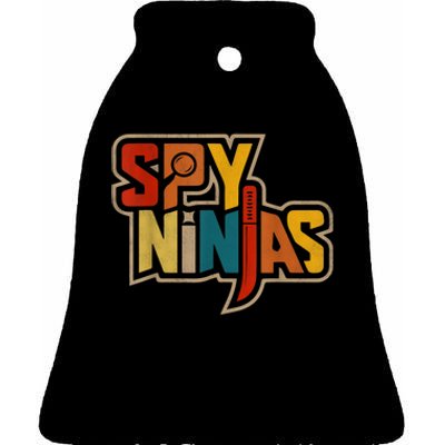 Spy Ninja Outfist, Funny Outfis Spy Gaming Ninja For Summer Ceramic Bell Ornament