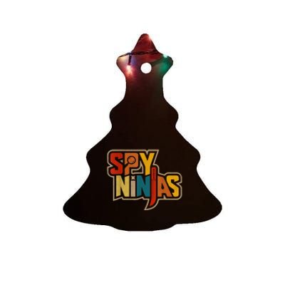 Spy Ninja Outfist, Funny Outfis Spy Gaming Ninja For Summer Ceramic Tree Ornament