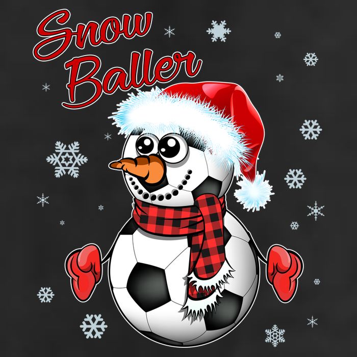 Snow Baller Soccer Chritsmas  Adult Drive Performance Visor