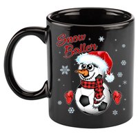 Snow Baller Soccer Chritsmas  11oz C Handle Ceramic Mug