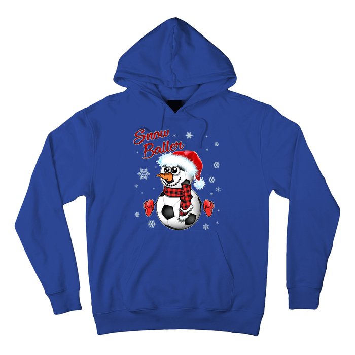 Snow Baller Soccer Chritsmas  Hoodie