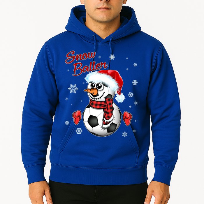 Snow Baller Soccer Chritsmas  Hoodie