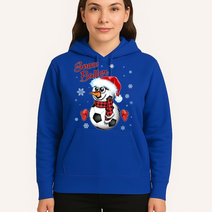 Snow Baller Soccer Chritsmas  Hoodie