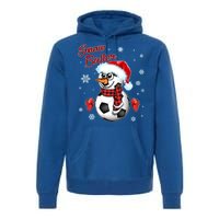 Snow Baller Soccer Chritsmas  Premium Hoodie