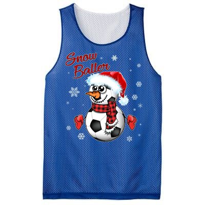 Snow Baller Soccer Chritsmas  Mesh Reversible Basketball Jersey Tank