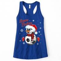 Snow Baller Soccer Chritsmas  Womens Tank Top