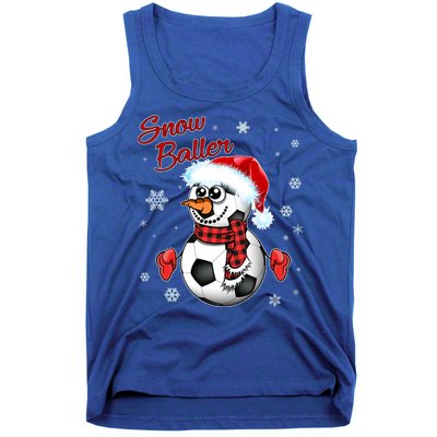 Snow Baller Soccer Chritsmas  Tank Top