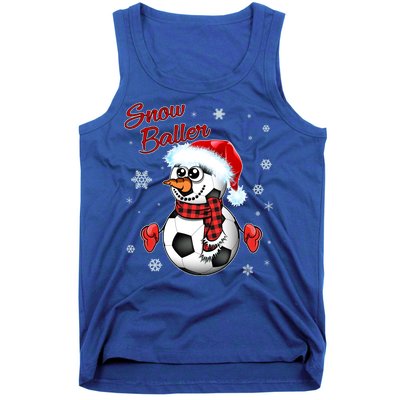 Snow Baller Soccer Chritsmas  Tank Top