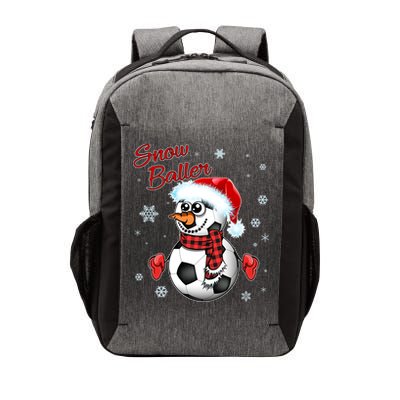 Snow Baller Soccer Chritsmas  Vector Backpack