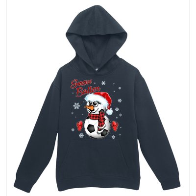 Snow Baller Soccer Chritsmas  Urban Pullover Hoodie