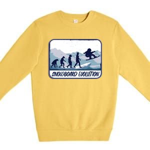 Snowboard Evolution Premium Crewneck Sweatshirt