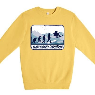 Snowboard Evolution Premium Crewneck Sweatshirt