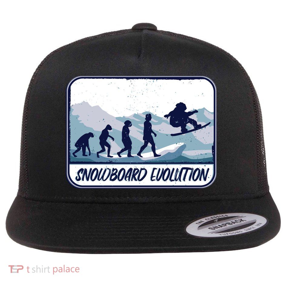 Snowboard Evolution Flat Bill Trucker Hat