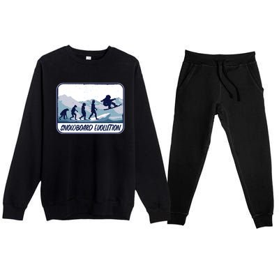 Snowboard Evolution Premium Crewneck Sweatsuit Set