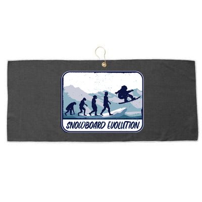 Snowboard Evolution Large Microfiber Waffle Golf Towel