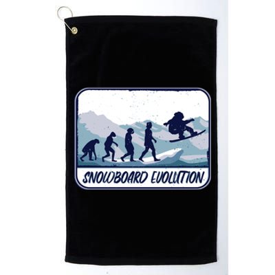 Snowboard Evolution Platinum Collection Golf Towel