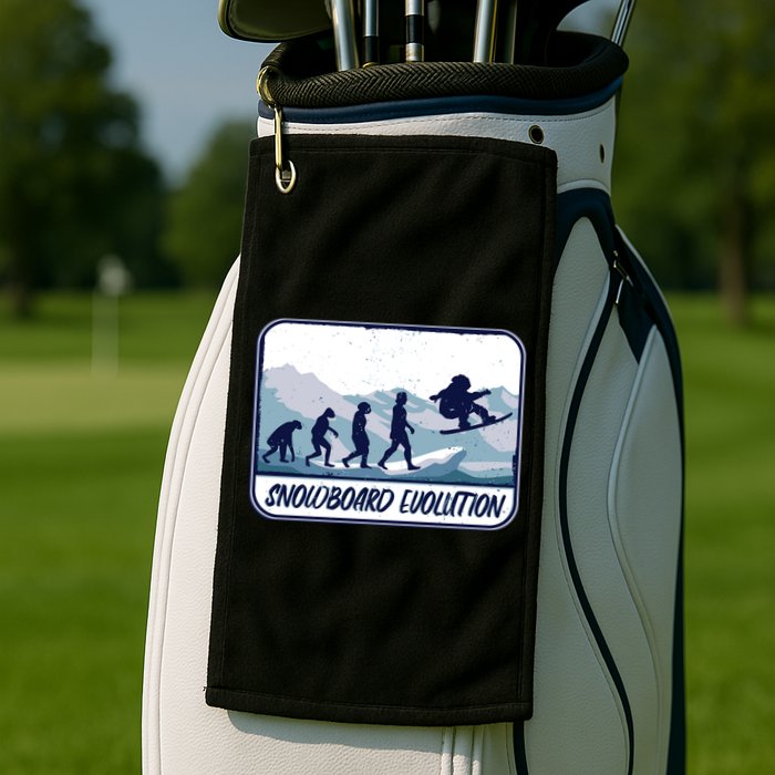 Snowboard Evolution Golf Towel