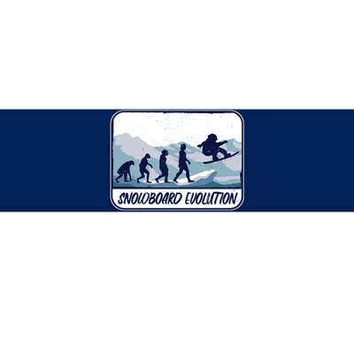 Snowboard Evolution Bumper Sticker