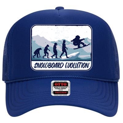 Snowboard Evolution High Crown Mesh Back Trucker Hat