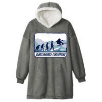 Snowboard Evolution Hooded Wearable Blanket