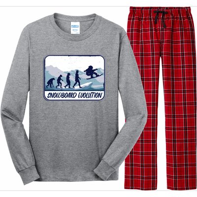 Snowboard Evolution Long Sleeve Pajama Set