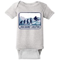 Snowboard Evolution Baby Bodysuit