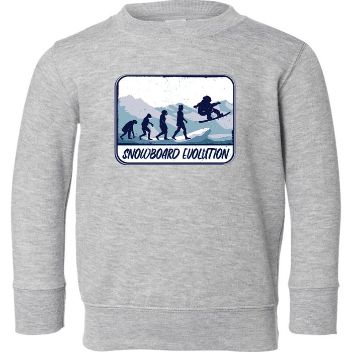 Snowboard Evolution Toddler Sweatshirt