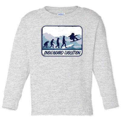 Snowboard Evolution Toddler Long Sleeve Shirt