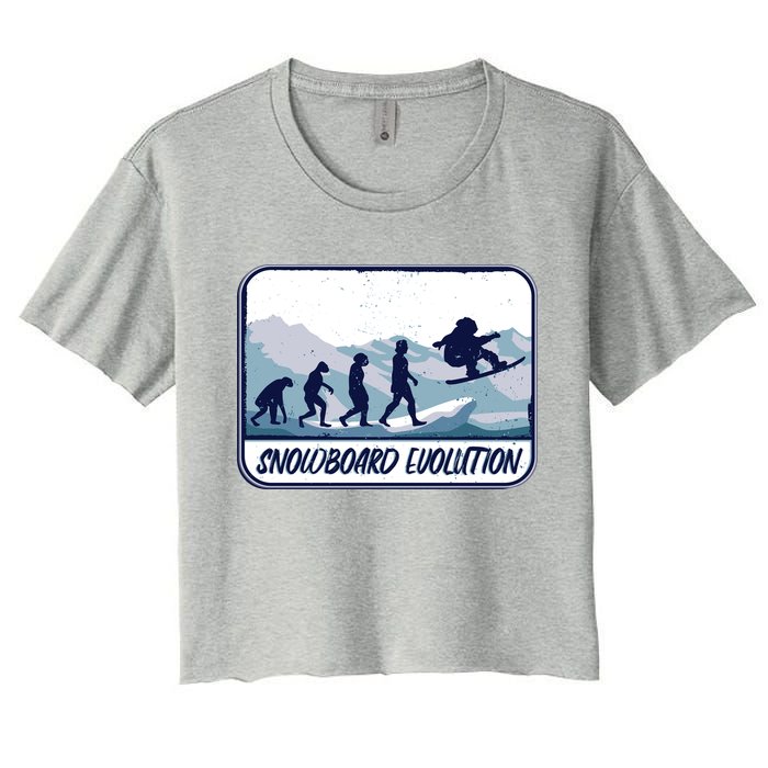 Snowboard Evolution Women's Crop Top Tee