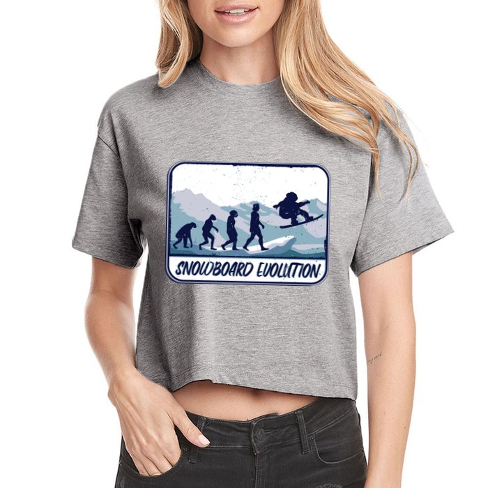 Snowboard Evolution Women's Crop Top Tee