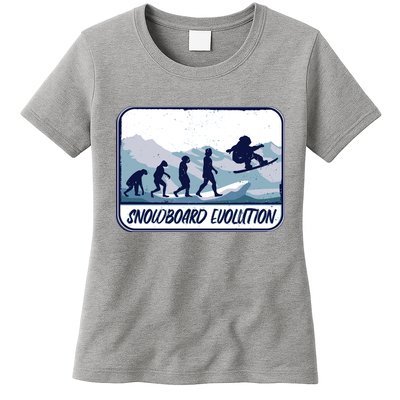 Snowboard Evolution Womens T-Shirt