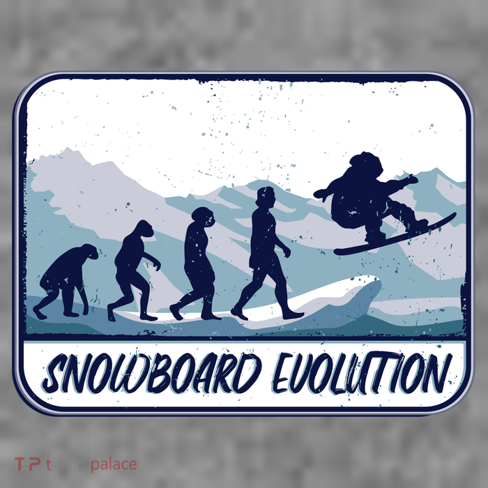 Snowboard Evolution Womens T-Shirt