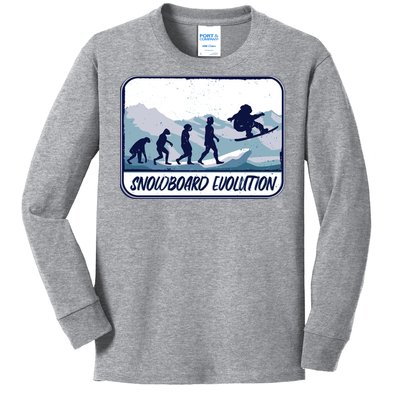 Snowboard Evolution Kids Long Sleeve Shirt