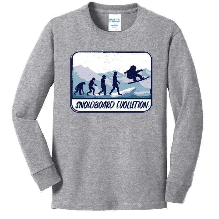 Snowboard Evolution Kids Long Sleeve Shirt