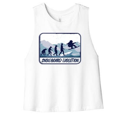 Snowboard Evolution Women's Racerback Cropped Tank