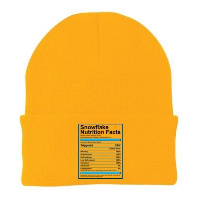 Snowflake Nutrition Facts Knit Cap Winter Beanie