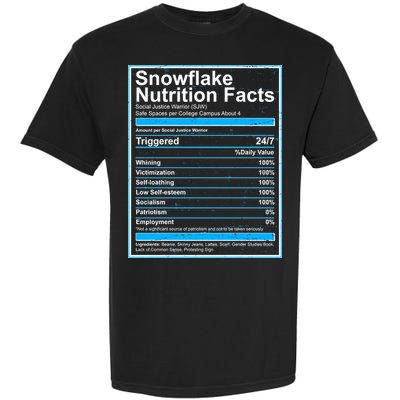 Snowflake Nutrition Facts Garment-Dyed Heavyweight T-Shirt