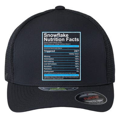 Snowflake Nutrition Facts Flexfit Unipanel Trucker Cap