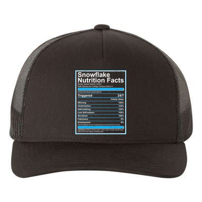 Snowflake Nutrition Facts Yupoong Adult 5-Panel Trucker Hat