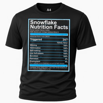Snowflake Nutrition Facts Performance Shirt