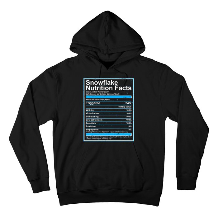 Snowflake Nutrition Facts Hoodie