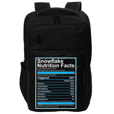 Snowflake Nutrition Facts Impact Tech Backpack