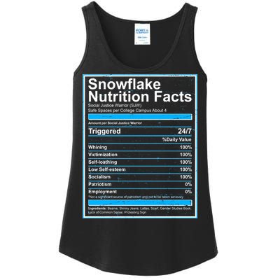 Snowflake Nutrition Facts Ladies Essential Tank