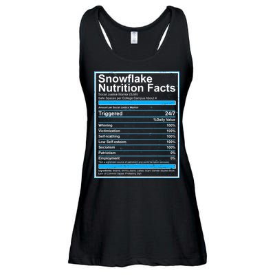 Snowflake Nutrition Facts Ladies Essential Flowy Tank