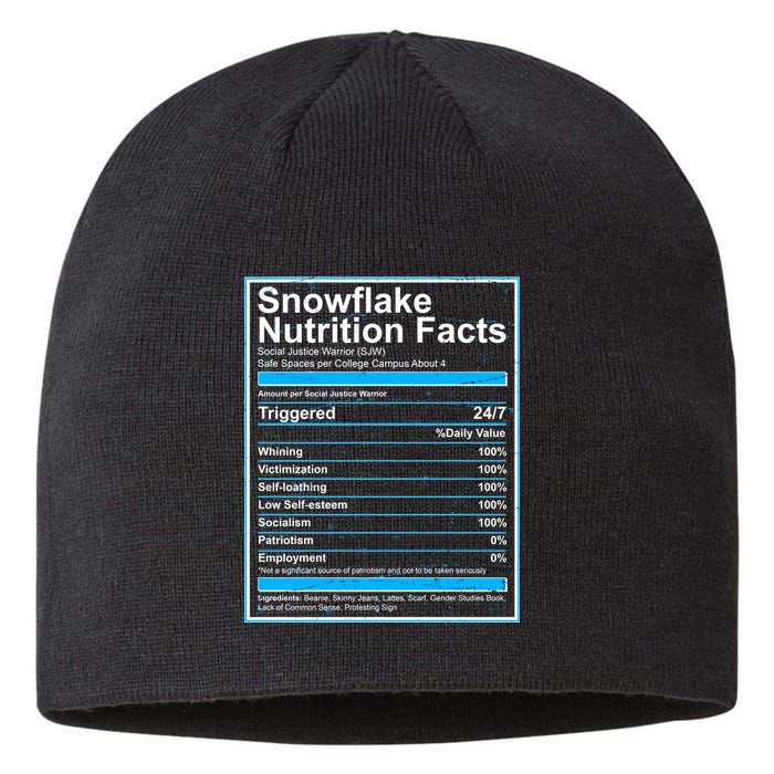 Snowflake Nutrition Facts Sustainable Beanie