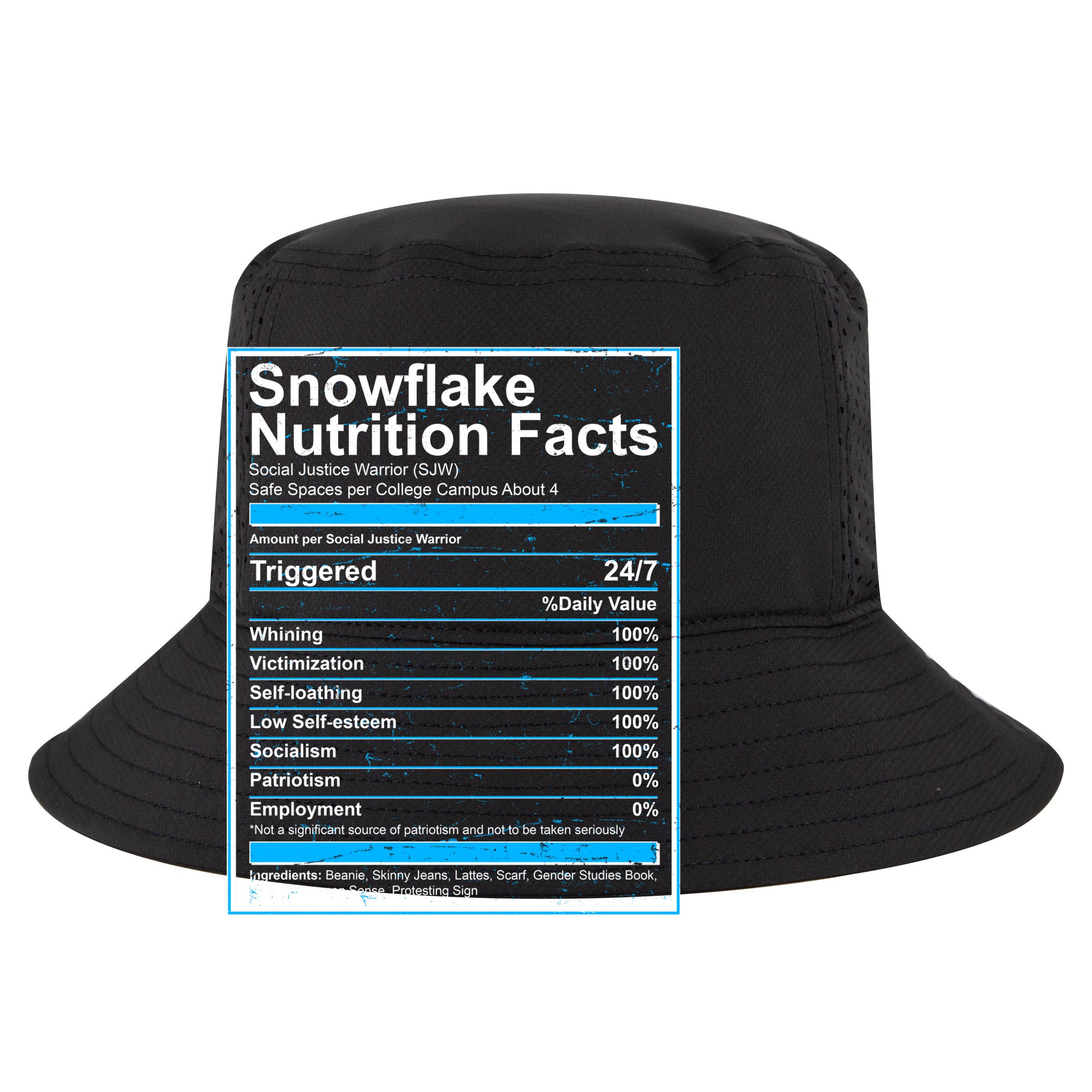 Snowflake Nutrition Facts 12oz Stainless Steel Coffee Mug