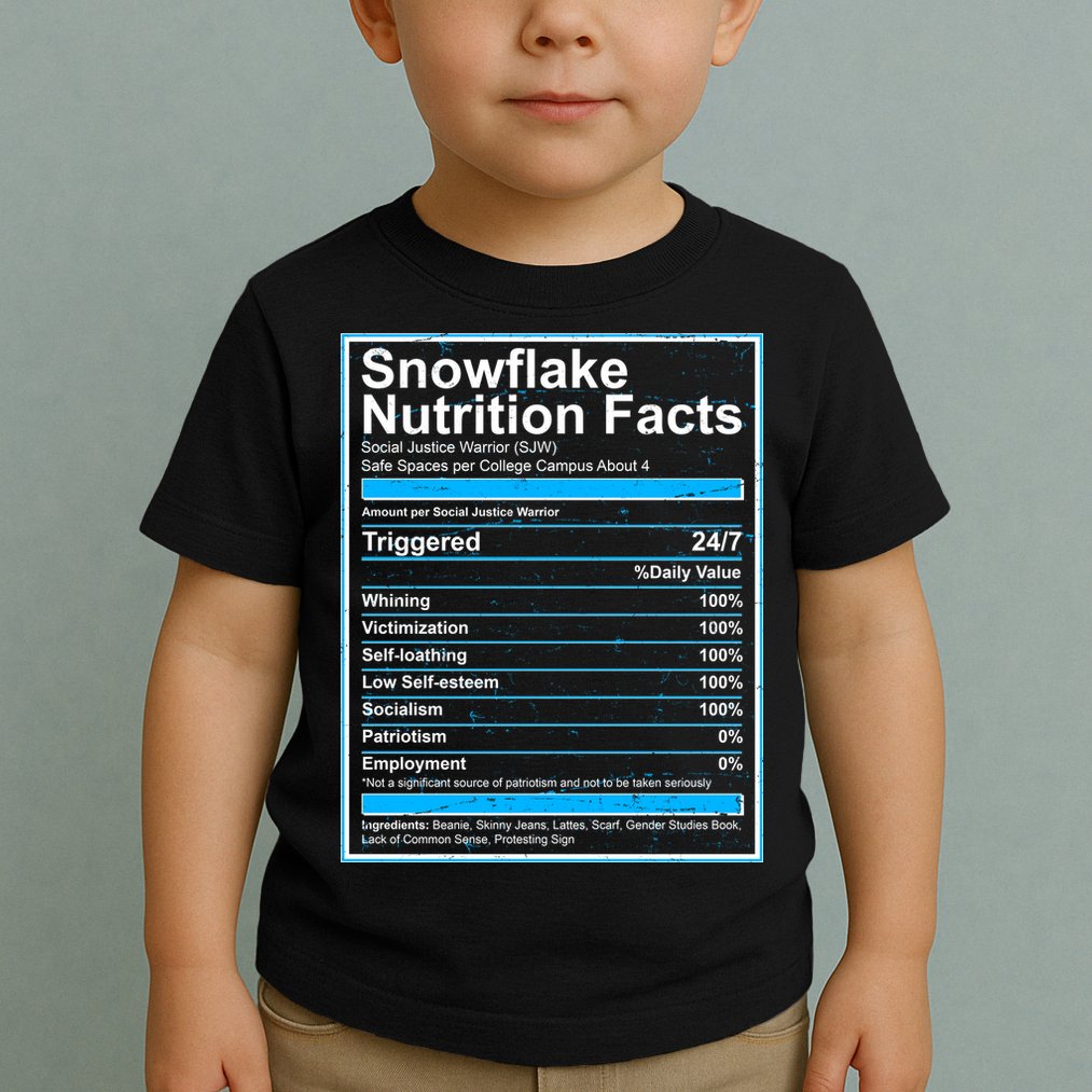 Snowflake Nutrition Facts Toddler T-Shirt